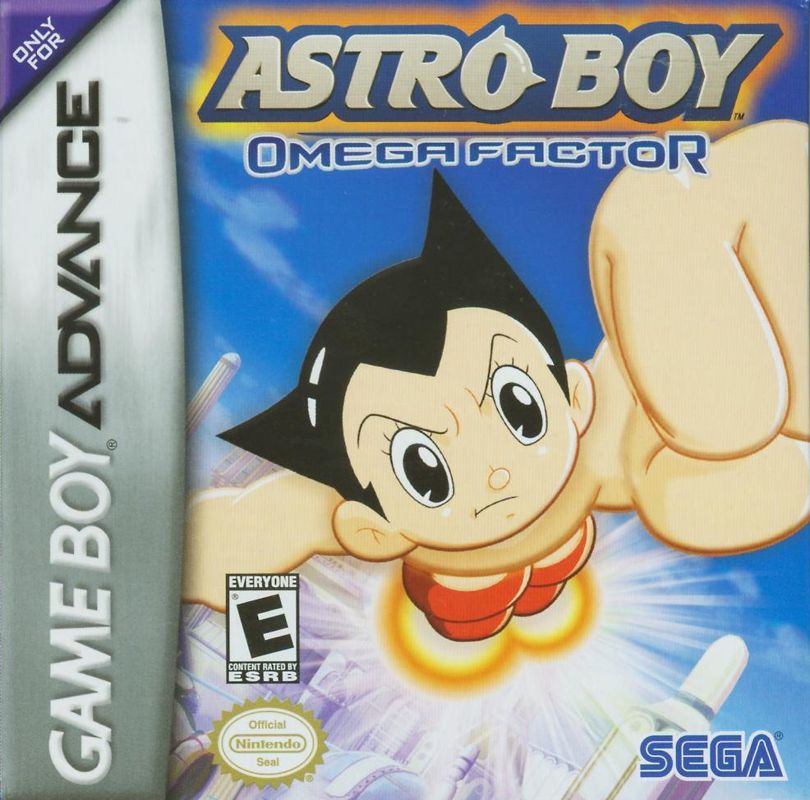 Astro Boy Omega Factor box art for GameBoy Advance